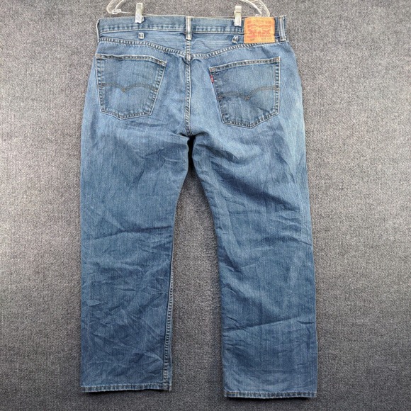 Levi's 559 Men's Straight Fit Jeans Blue Size 38x30 5-Pocket Cotton - Picture 3 of 13